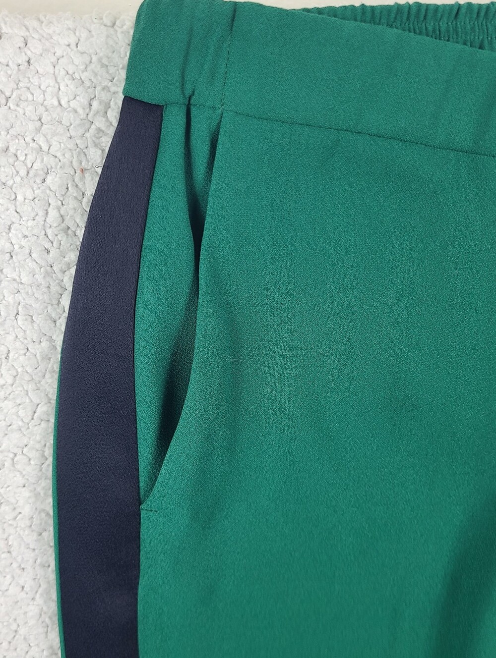 Ann Taylor Green Side Stripe Ankle Dress Pants Small S - Picture 12 of 13